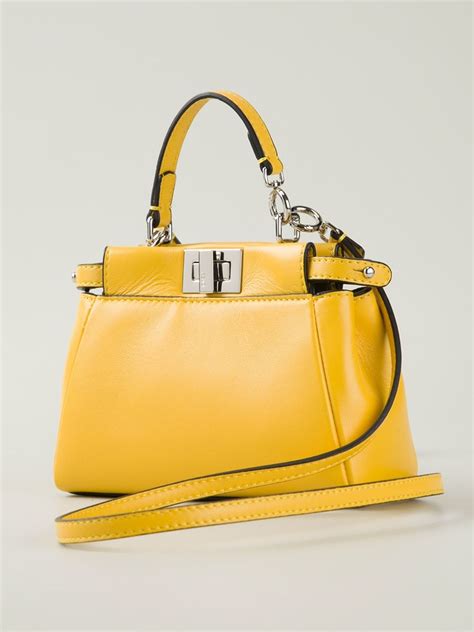 fendi bag yellow|Fendi clear tote.